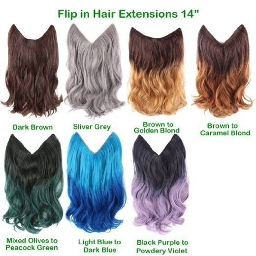 dip dye synthetic hair extensions