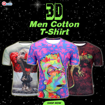 READY STOCK 3D Man Shirt clothing oversized tee cotton