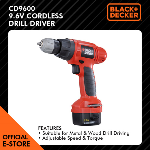 Black and decker 9.6 v drill hot sale