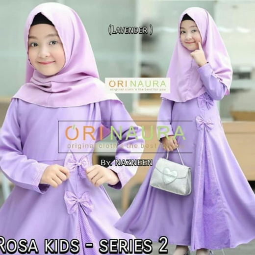 Qoo10 Rosa Kids Syari Gamis Anak Children S Muslim Clothes Kids Fashion