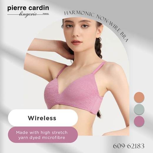 Qoo10 - Pierre Cardin Harmonic Elements Wireless Bra 609-62183 : Underwear  & Socks