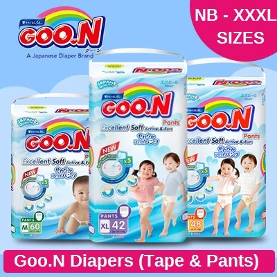 ?Goo.N Penjualan Popok Karton? ? Pita / Celana Deals for only Rp510.500 instead of Rp729.286