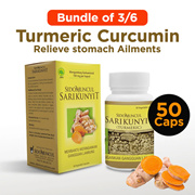[Bundle of 3/6] SARIKUNYIT (Turmeric Curcumin)_ Relieve Stomach Ailments_Immune Booster 50 Capsules