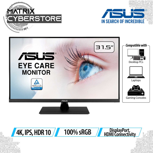 asus vp32uq eye care monitor