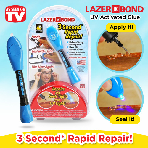Qoo10 - Lazer Bond UV Glue/ UV Light curing glue/ Weld Pen/ Glass Repair :  Tools & Gardening