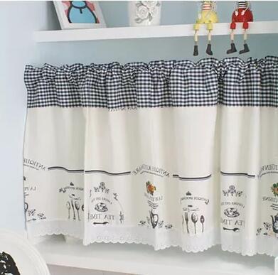 Qoo10 Short Curtain Fabric Cabinet Curtains Semi Shading Kitchen