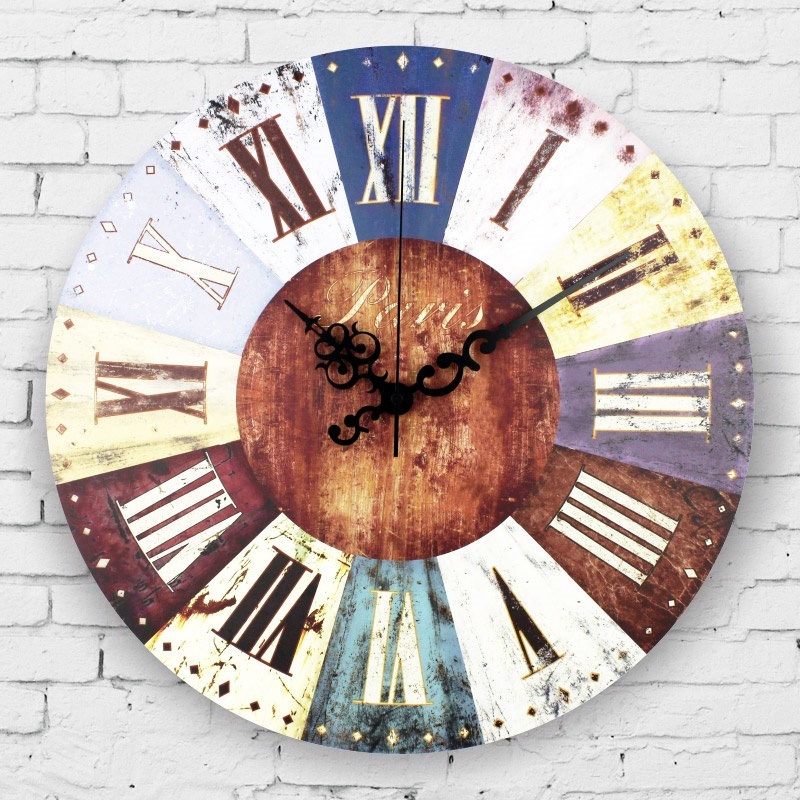 Qoo10 Wholesale Vintage Home Decor Large Wall Clock Roman Numerals Frozen Li Furniture Deco