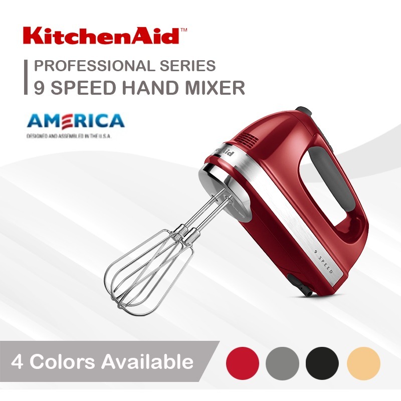 Qoo10 Kitchenaid 9 Speed Hand Mixer Empire Red 5khm9212ber 廚房 客廳專區