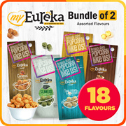 [Bundle of 2] Eureka Popcorn Assorted 18 Flavours | Kimchi Chocolate Caramel Salted Egg | 140g