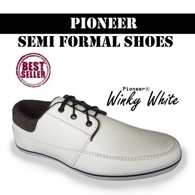 white semi formal shoes