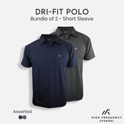 [BUNDLE OF 2] Dri-fit Polo Unisex HF Casual | Homewear | Comfy Tee | Activewear | Professional