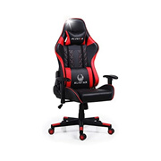 Minneer Real Gaming Racing Seat with Neck Pillow and Waist Pillow Ergonomic Computer Video Game Chair Red