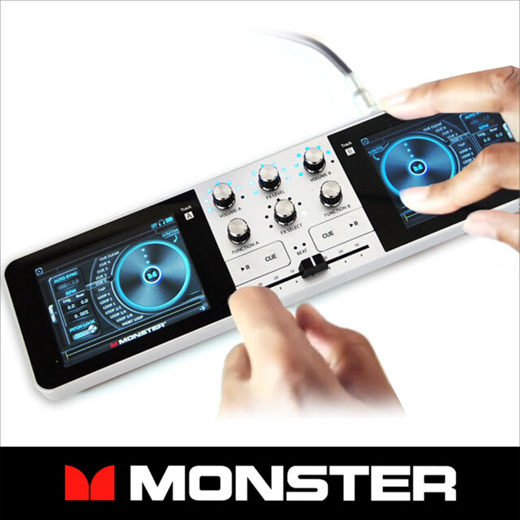 Qoo10 - Monster Go DJ Portable DJ Mixer and Music Studio (Silver