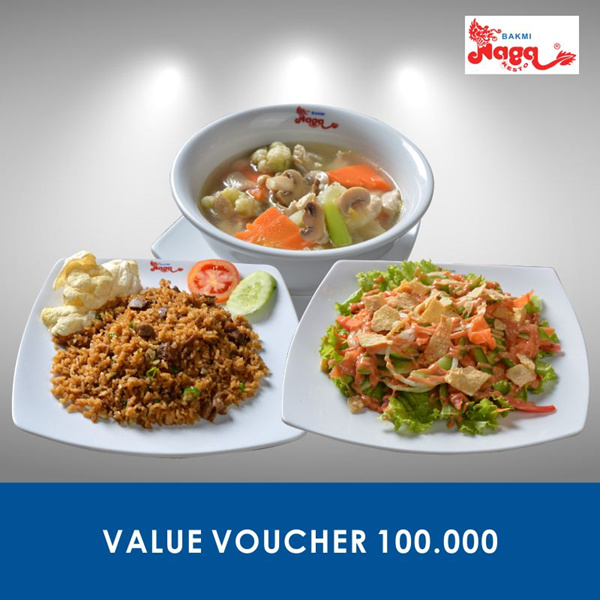 [FOOD] Bakmi Naga Resto Value Voucher 100.000 Deals for only Rp70.000 instead of Rp100.000