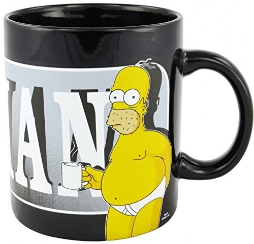 Qoo10 Globalkshop Simpsons Tasse The Last Perfect Man Homer Simpson Mega Toys