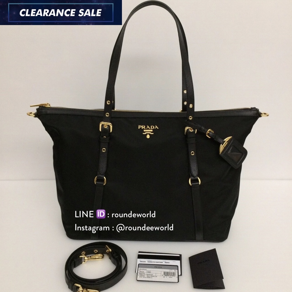 prada tessuto saffiano shopping tote