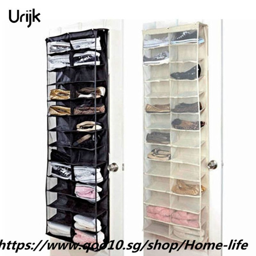 Qoo10 Urijk 26 Pairs Shoes Organizer Bags Storage Organizer Shoe Space Saver Furniture Deco