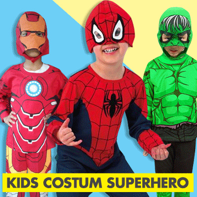 Murah Banget Baju Anak Kostum Super Hero Lengkap Dengan Topeng