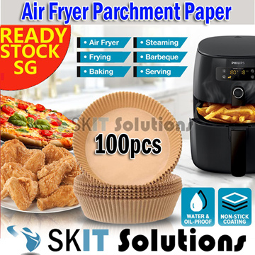 10/25/50/100/200 PCS Air Fryer Disposable Parchment Paper Liner Air Fryer  Natural Parchment Paper Non-Stick Air Fryer Liners Cooking Paper for Air  Fryer for Baking Roasting Microwave Frying Pan