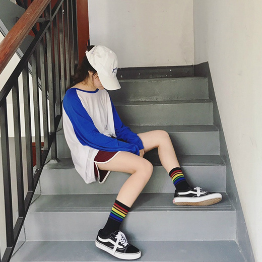 korean socks outfit