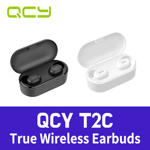 Qoo10 QCY T2C Wireless 5.0 Bluetooth Earphone Noise Canceling