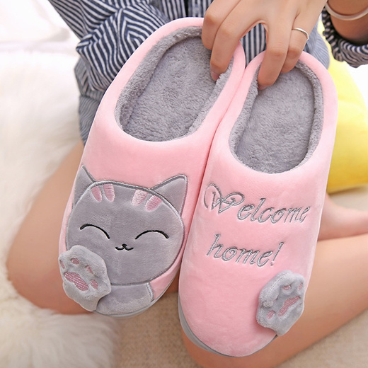 Slippers Cartoon Cat Shoes Soft 