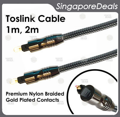 Premium Toslink Optic Gator Cable Digital Optical Audio Spdif Cord Blue 1m-20m