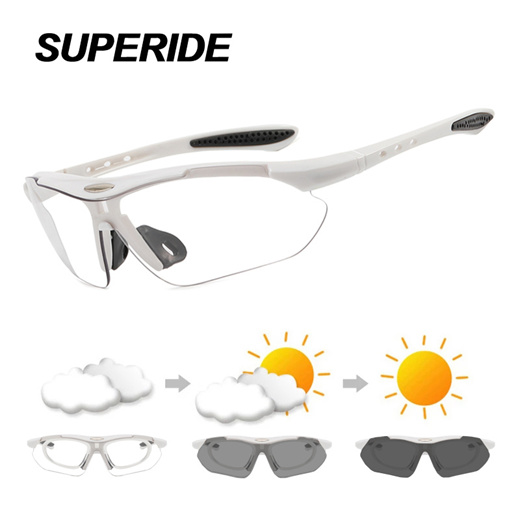 Qoo10 - SUPERIDE Men Women Photochromic Cycling Sunglasses Outdoor