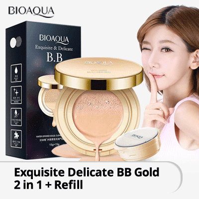 Qoo10 - BIOAQUA EXQUISITE DELICATE BB GOLD 2 IN 1 +REFILL 