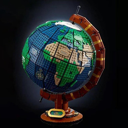 중국호환블럭 아이디어 지구본 지구의 모형 globe 중국조립블럭21332/2585pcs