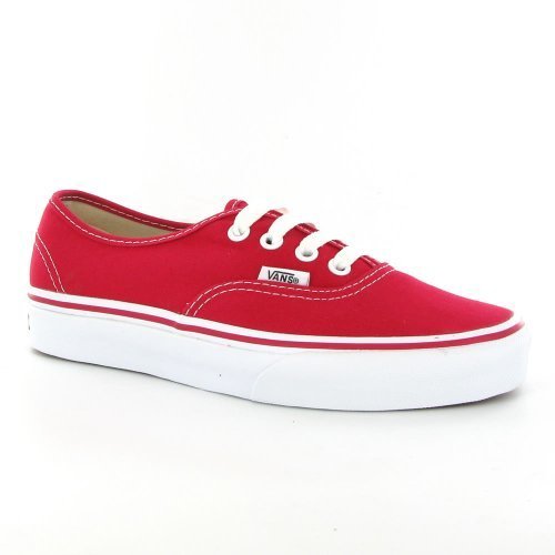 Authentic Red Canvas Womens Trainers 