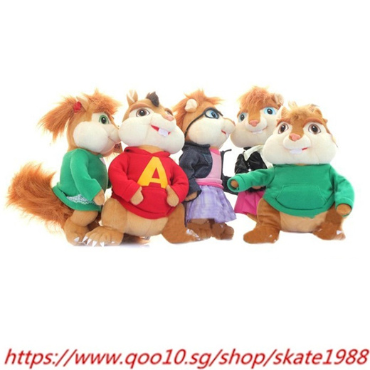 alvin and the chipmunks soft toys