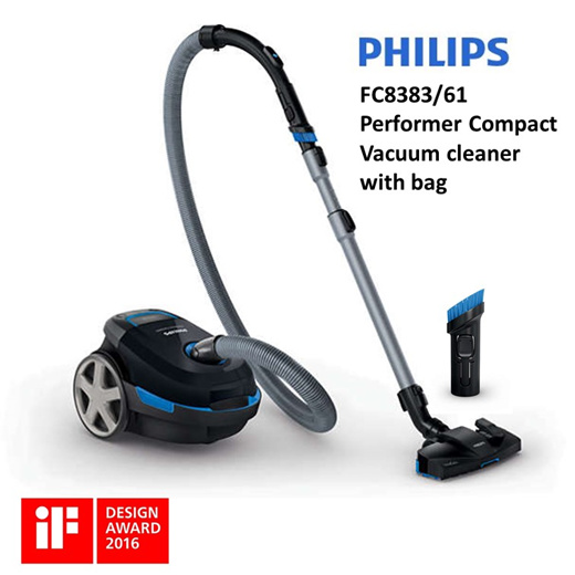 Punctuation Facilities hook Qoo10 - Philips FC8383/61 Performer Compact Vacuum cleaner with bag 2000 W  Sup... : Small Appliances