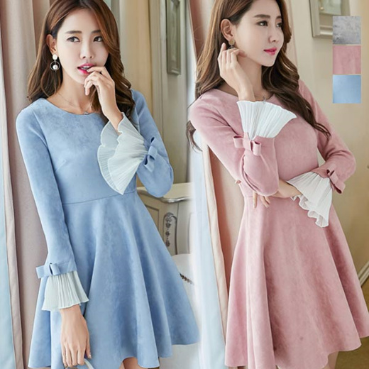 korean one piece party dresses