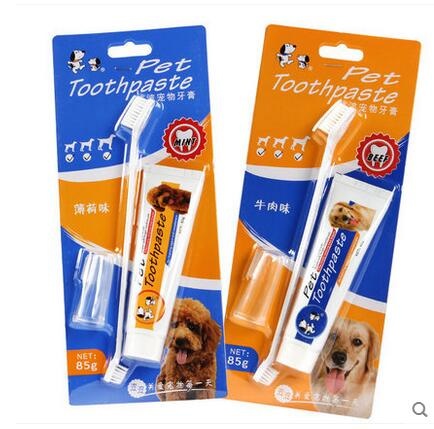 dog toothbrush toothpaste