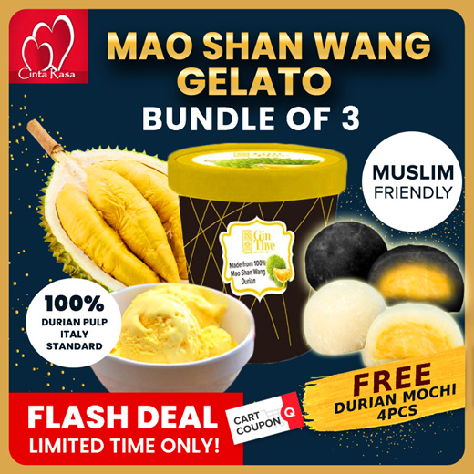 Qoo10 Cinta Rasa Bundle 3 Durian Mao Shan Wang Gelato Ice Cream 100 Pure Dairy Chilled