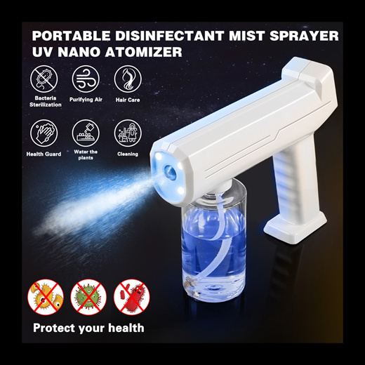 [S$52.00](?25%)[Tai Chi Tech]Fogger Machine Disinfectant Portable Nano Mist Sprayer Cordless Handheld Atomizer Sanitizer Sprayer