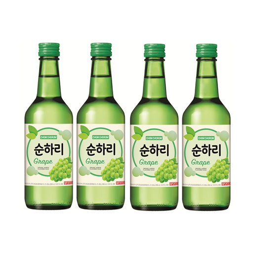 Qoo10 - GRAPE SOJU - Pack (4 x 360ml) *Chum-Churum Korean Soju* : Drinks