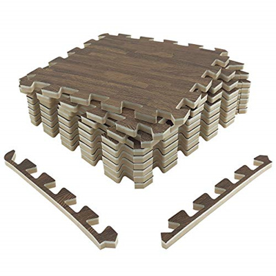 FURINNO FG161033 Tioman Outdoor Floor Wood Tile Interlock 10 Piece//CTN Honey Oa