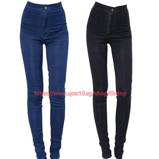 Qoo10 19 New Fashion Jeans Women Pencil Pants High Waist Jeans Sexy Slim E Women S Clothing