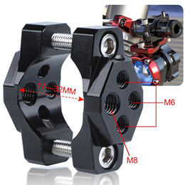 1 Pc Motorcycle Stent 17-32mm Bracket Bumper Clamp Auxiliary Spotlight Clip Light Decoration Modific