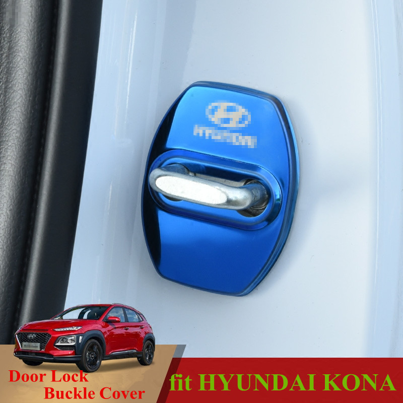 For Hyundai Kona Kauai 2018 Car Door Lock Key Cover Latch Stop Anti Rust Water Proof Door Lock Keys