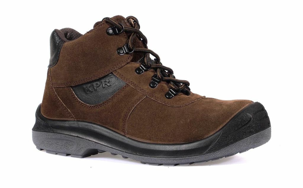 Qoo10 - KPR Safety boots Brown L-221 (mid cut lace up) : Bags, Shoes ...