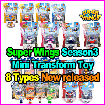Super Wings Season 3 Mini Transform-A-Bots 5 Pack Collection, ZOEY/SCO