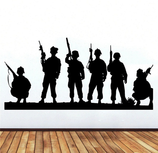 Qoo10 Large Army Soldiers Wall Art Sticker Decal Vinyl Home Decor Art Kids R Major Appliances