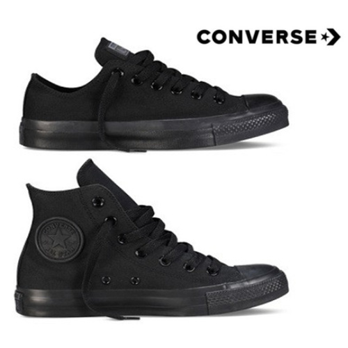all black low converse