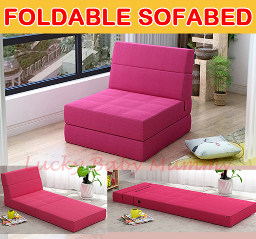 Quube Foldable Sofabed Sofa, Folding Mattress Sofa Bed