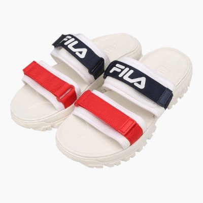 fila slippers red