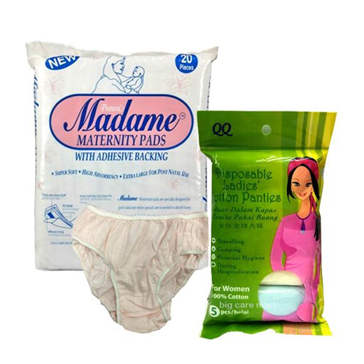 disposable panties with pad