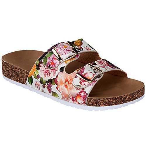 footbed flip flops womens